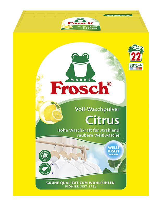 Frosch Skalbimo milteliai su Citrina 1,45kg