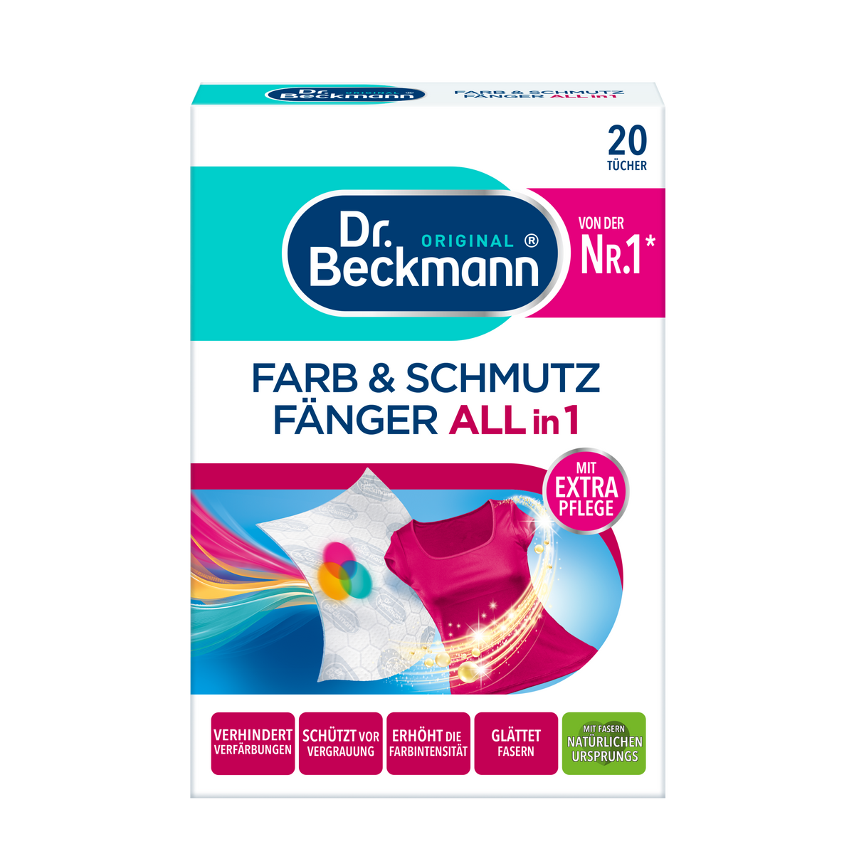 Dr. Beckmann Dažus ir purvą sulaikančios servetėlės 20vnt.