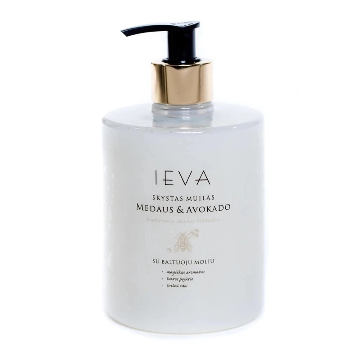Skystas muilas IEVA, medaus ir avokado 0,5l