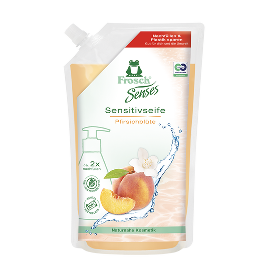 Frosch Rankų muilas su Persikų Žiedais (papildymas) 500ml