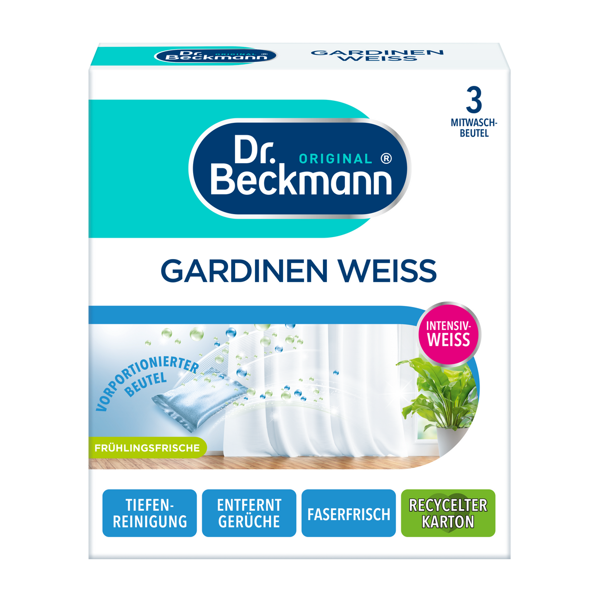 Dr. Beckmann Užuolaidų baliklis 3x40g