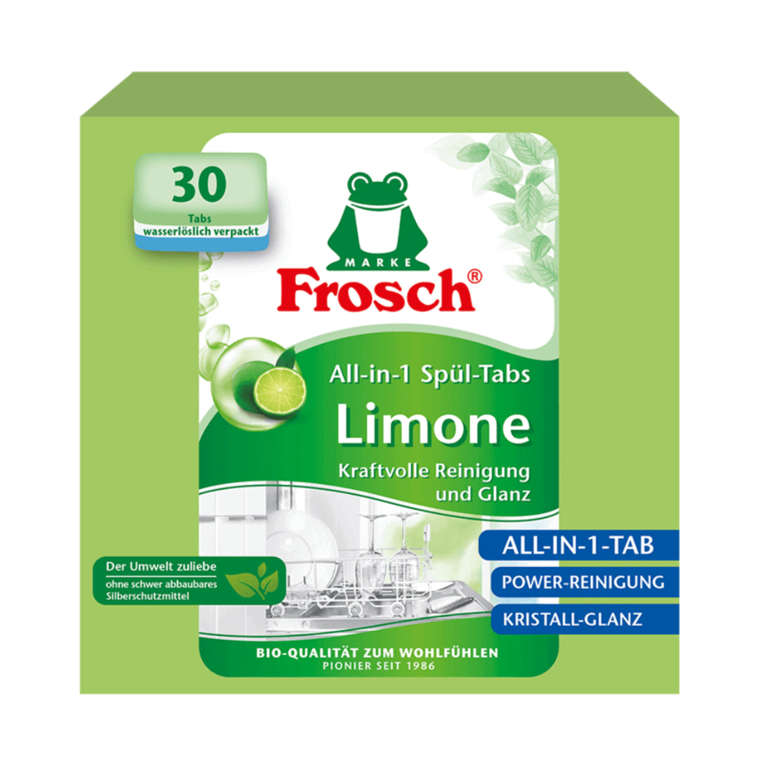 Frosch Citrinų kvapo indaplovių tabletės 30 vnt
