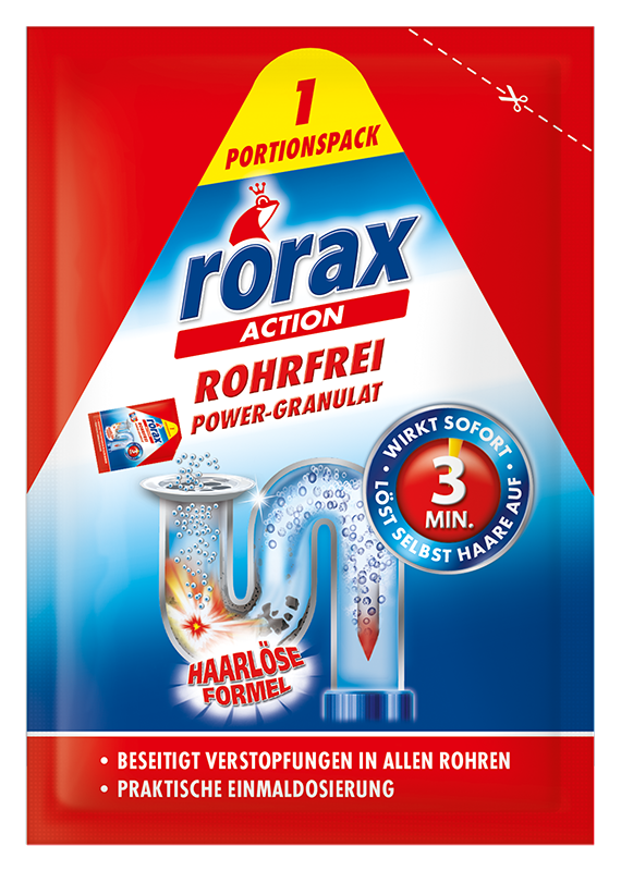Rorax Vamzdžių valiklis granulės (vienkartinis 60g)