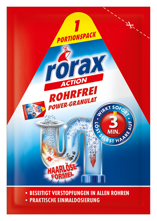 Rorax Vamzdžių valiklis granulės (vienkartinis 60g)
